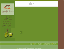 Tablet Screenshot of cabaniaslosrobles.com.ar